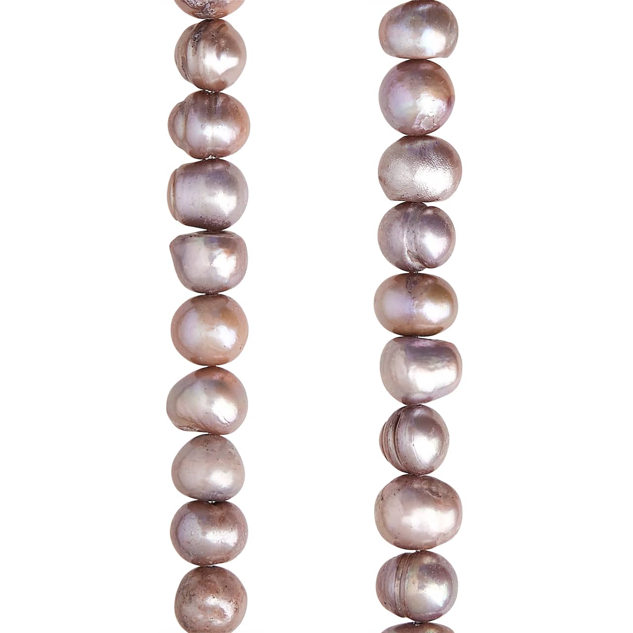 Dark Gray Pearl Potato Beads, 8mm by Bead Landing&#x2122;